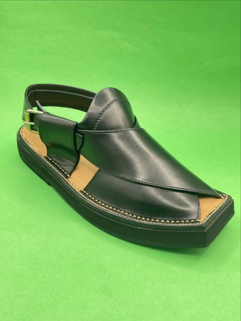 T-Black Kaptaan Chappal - Image 2