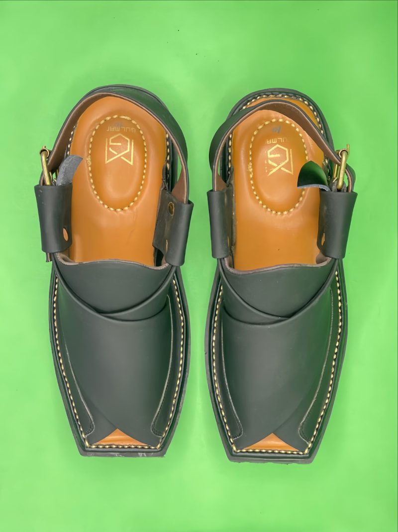 Peshawari Mate Black Chappal