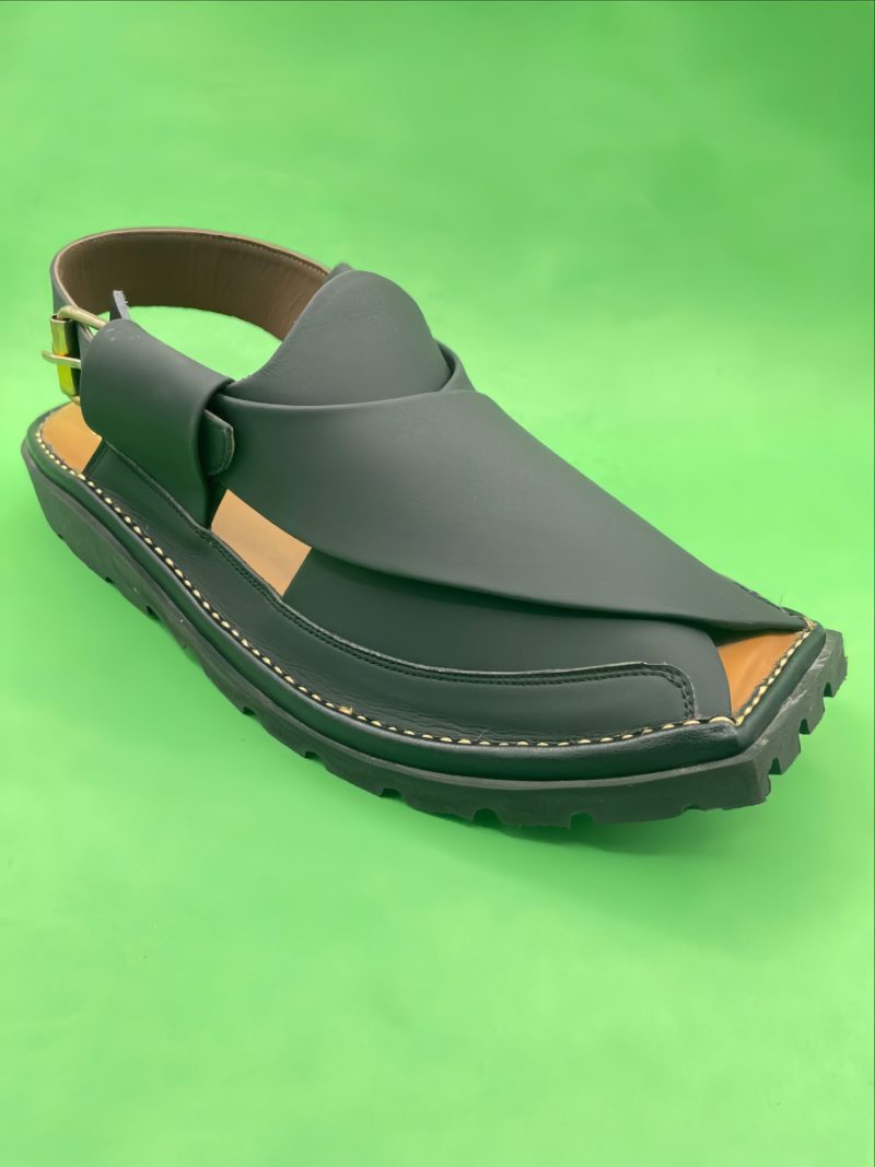 Peshawari Mate Black Chappal - Image 3