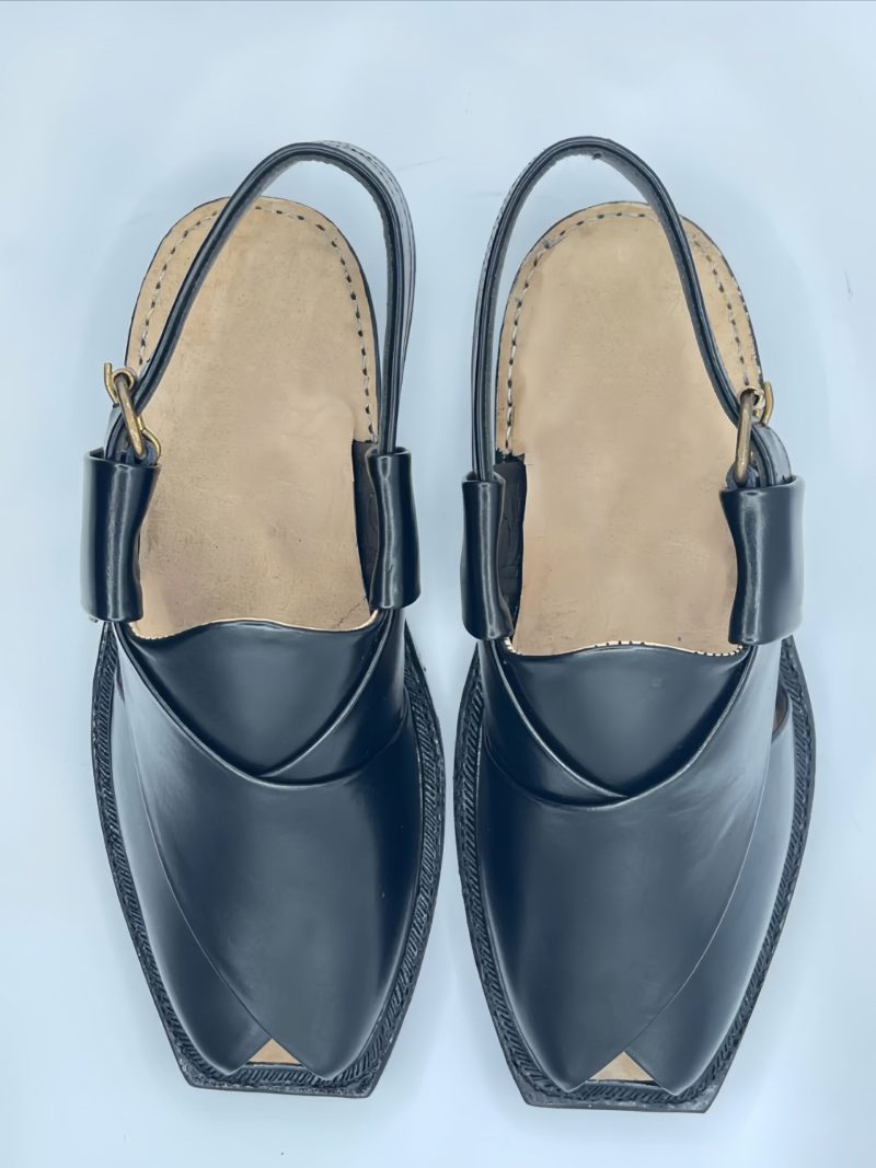 Black Peshawari Nourozi Chappal