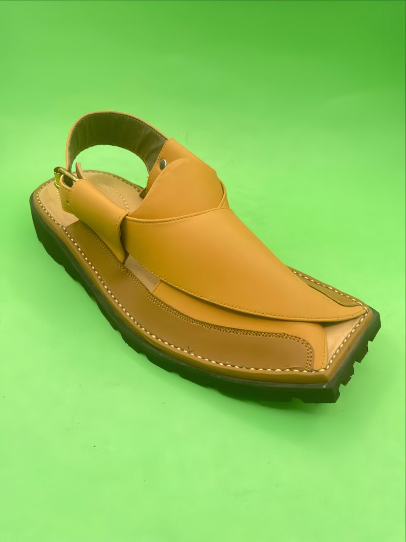 Peshawari Mate Brown Chappal - Image 2