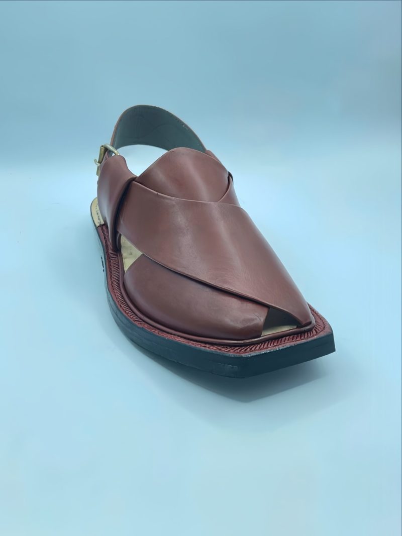 Maroon Peshawari Nourozi Chappal - Image 2