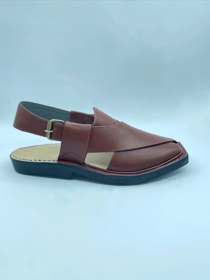 Maroon Peshawari Nourozi Chappal - Image 3