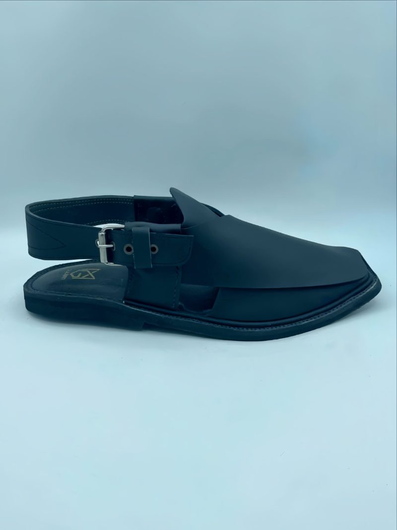 Sabrezi Black Peshawari Chappal - Image 3