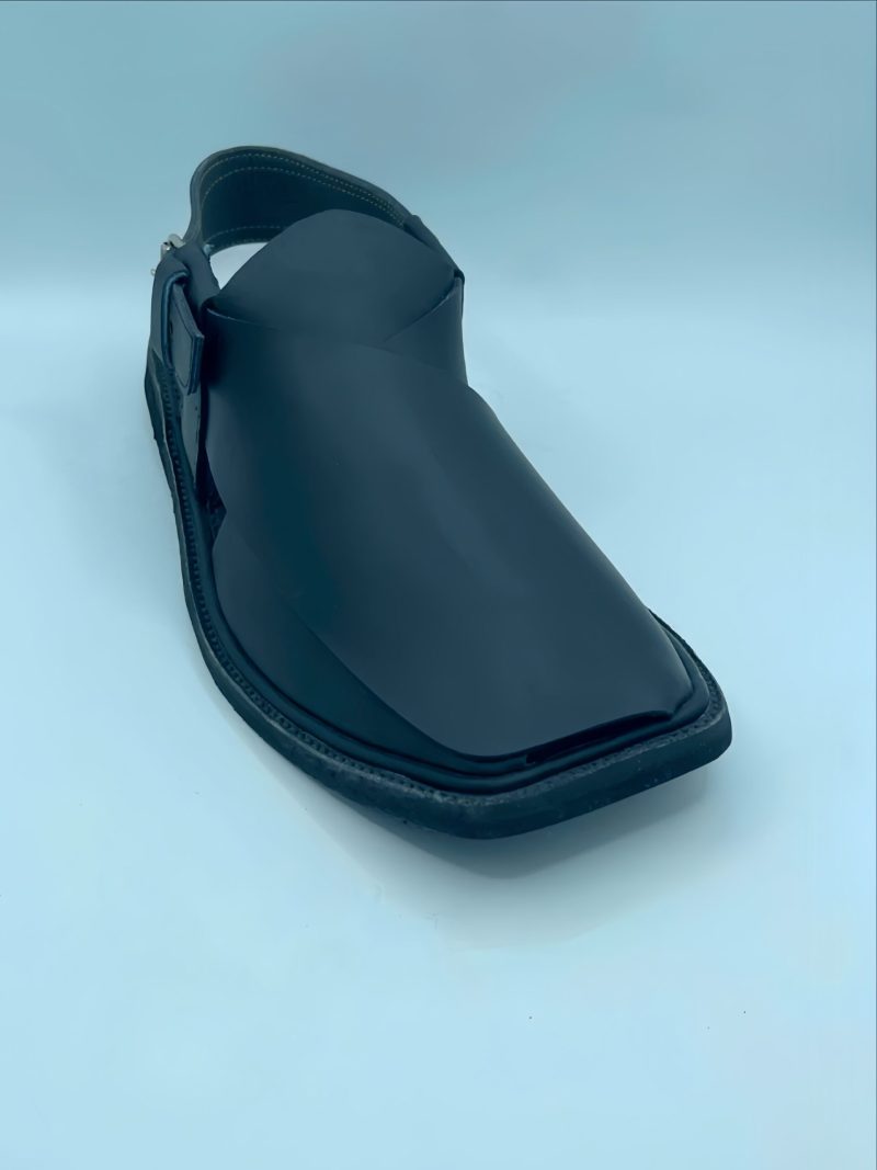 Sabrezi Black Peshawari Chappal - Image 2