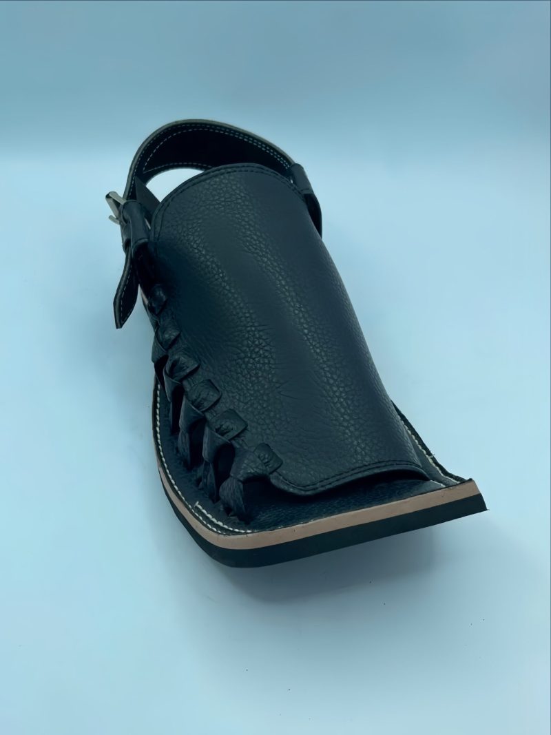 Black Peshawari Chappal - Image 2