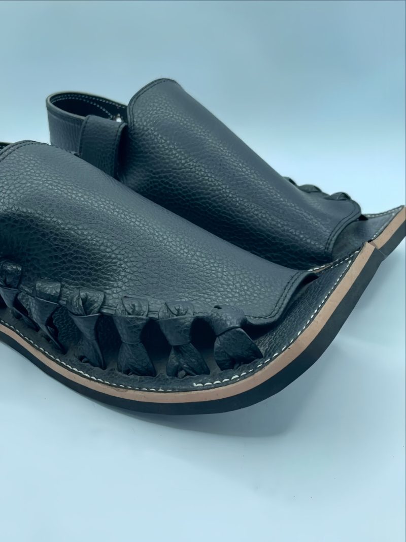 Black Peshawari Chappal - Image 4