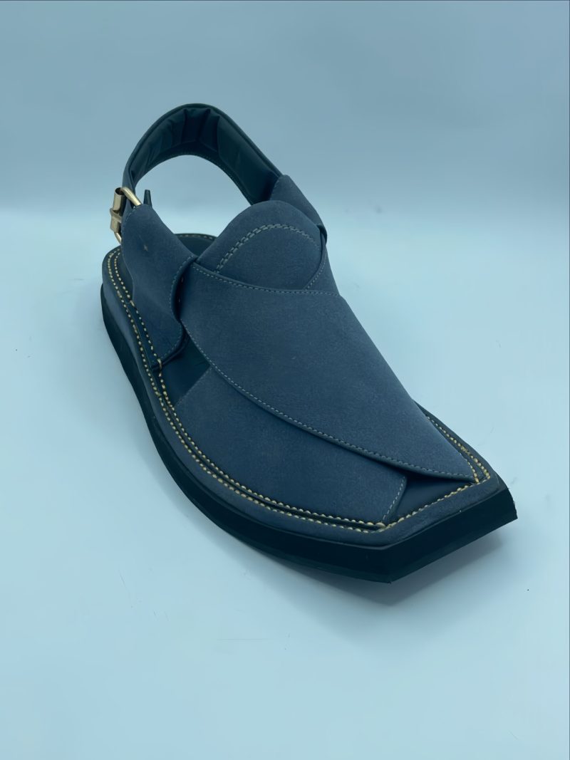 Suede Sabar Peshawari Kaptaan Chappal - Image 2