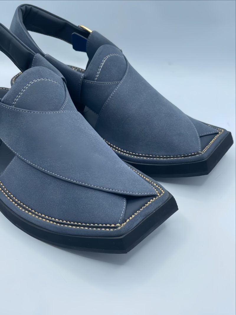 Suede Sabar Peshawari Kaptaan Chappal - Image 4