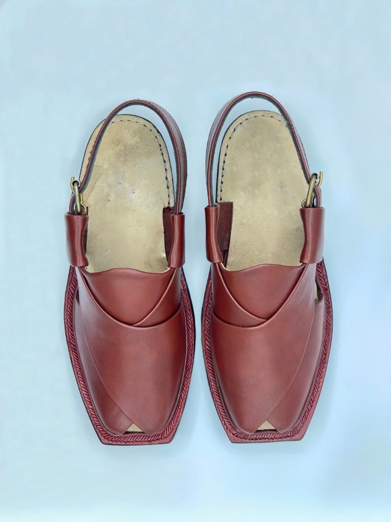 Maroon Peshawari Nourozi Chappal