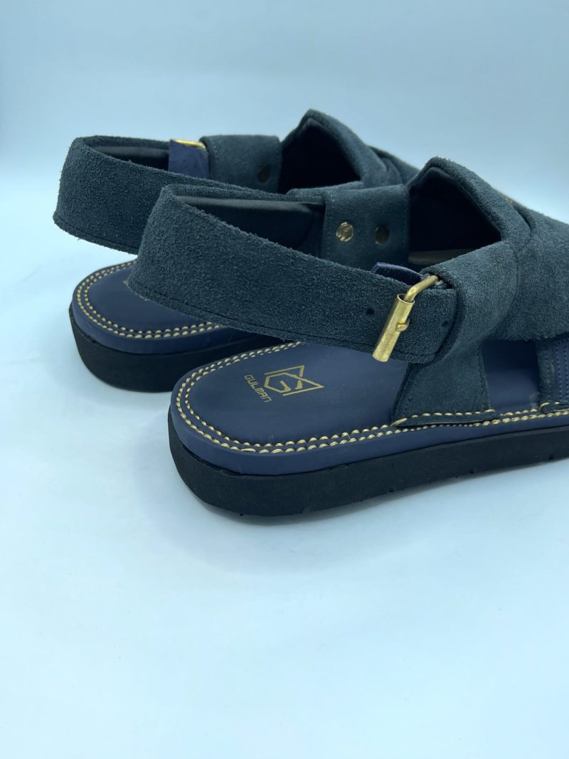 Navy Blue Sabar Kaptaan Chappal - Image 5