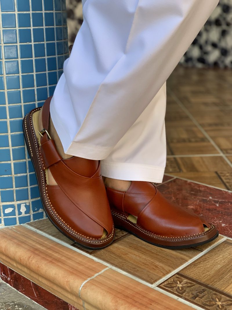 Musakan Peshawari Chappal (Burgundy) - Image 6