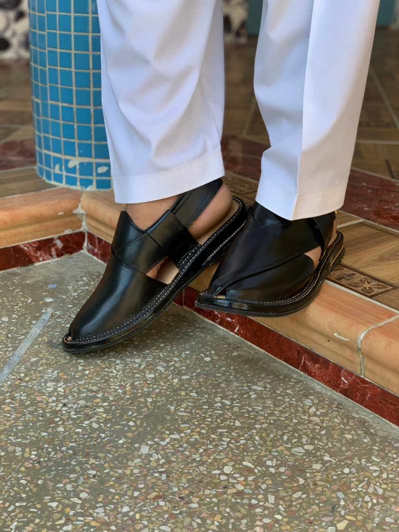 Musakan Peshawari Chappal (Black) - Image 7