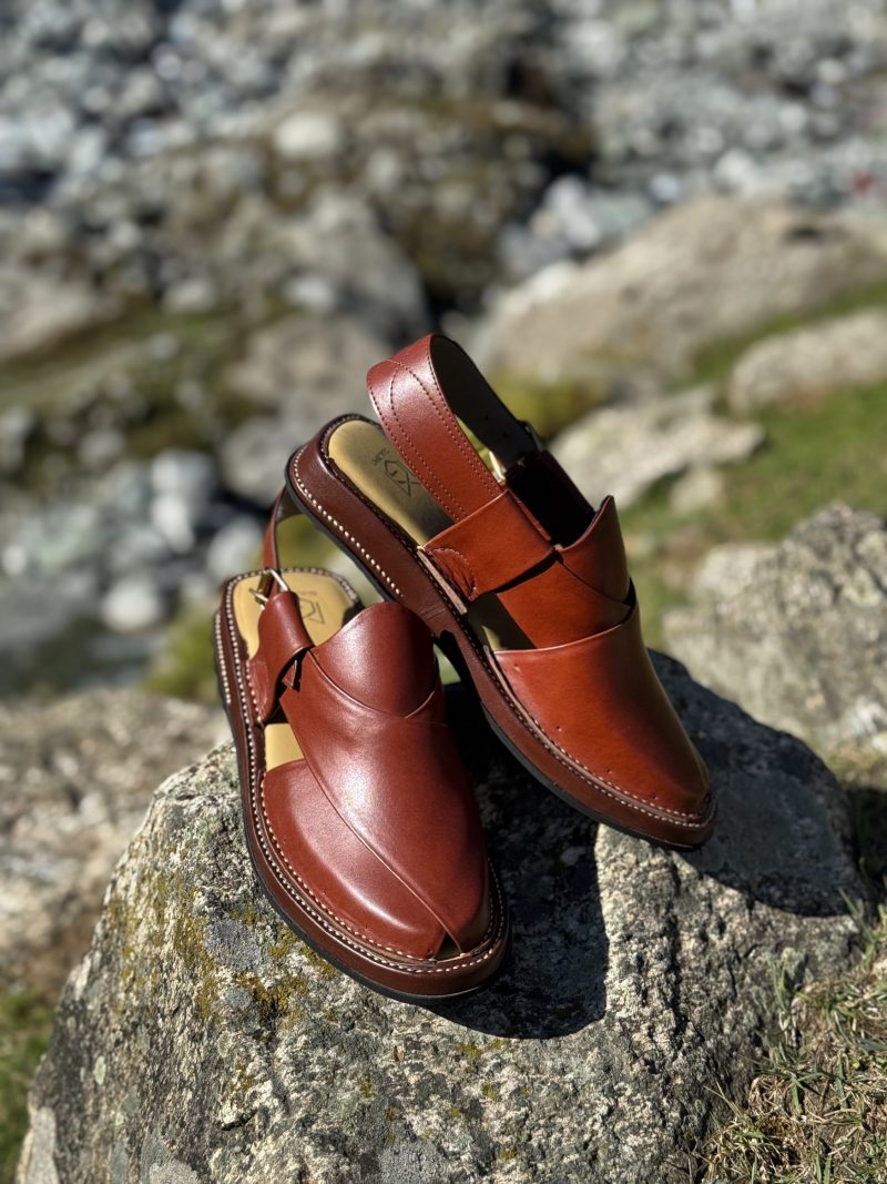 Musakan Peshawari Chappal (Burgundy) - Image 4