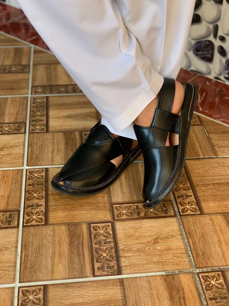 Musakan Peshawari Chappal (Black) - Image 6