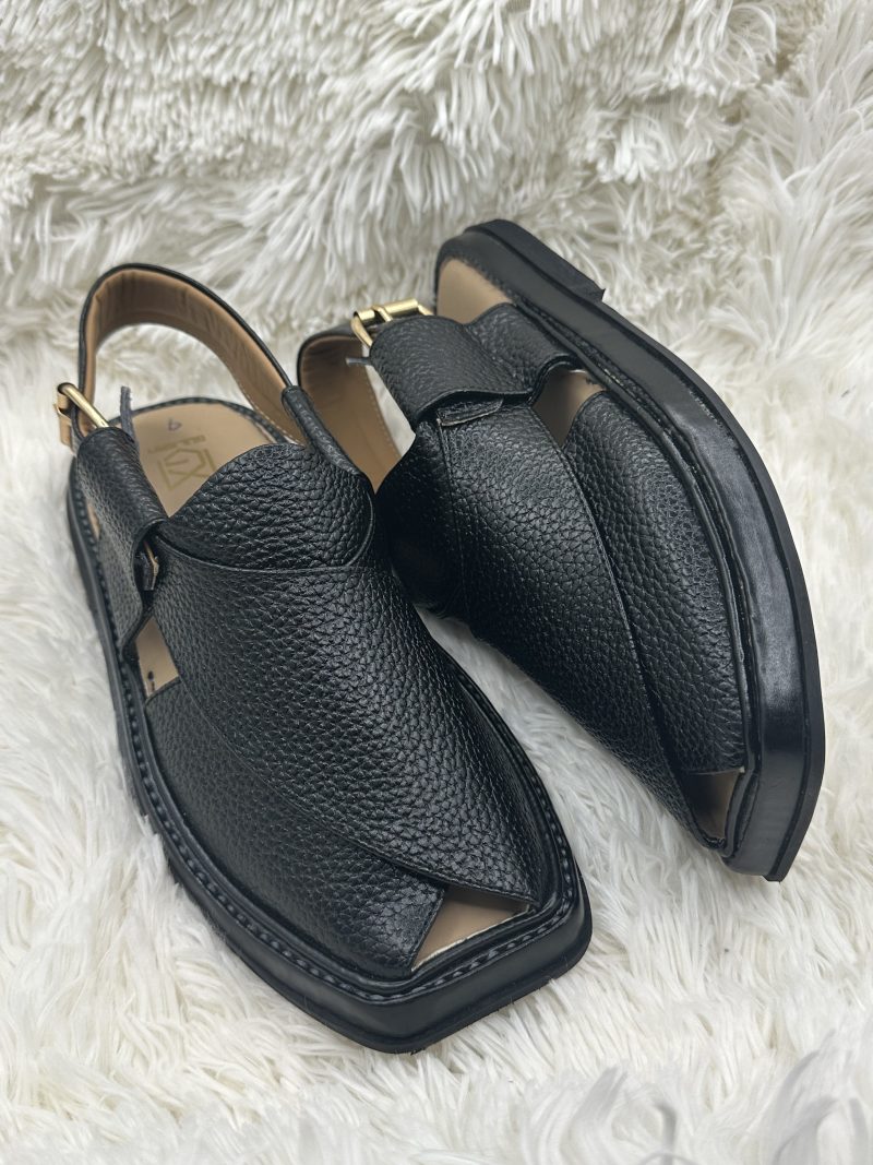 Smart Zalmi Chappal (Black Dotted) - Image 2